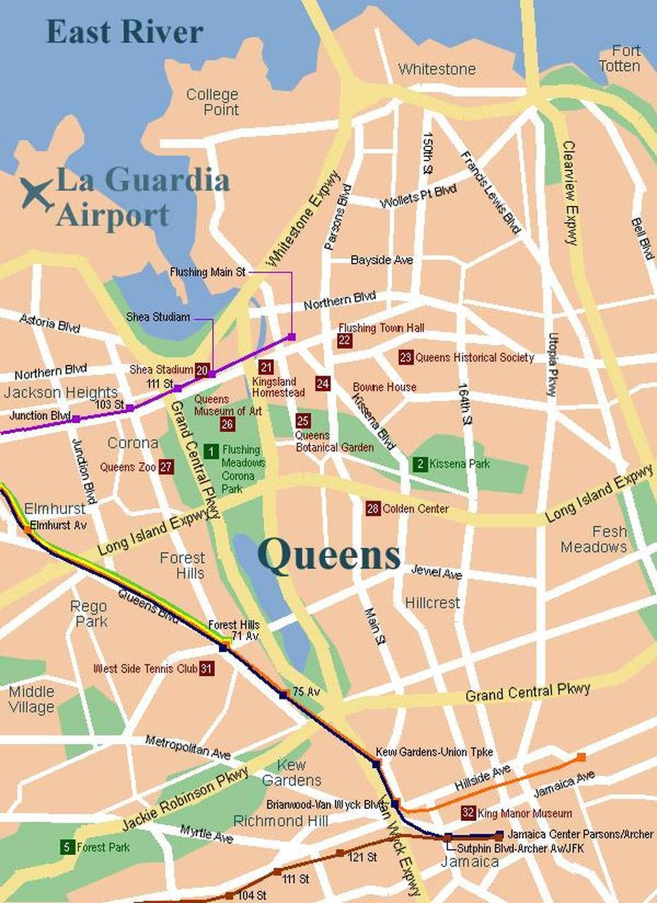 City Of New York : New York Map | Queens Map, Queens, United States, Quarter United States Coin, Queen With Crown