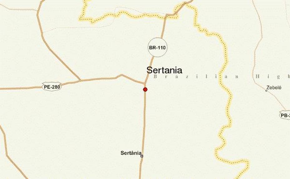 Detailed  Of Brazil, Brazil City, Location Guide, Sertânia, Brazil