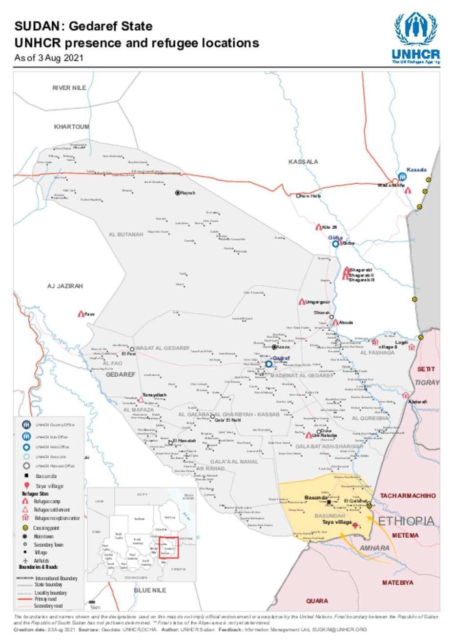 Document – Sudan Gedaref State New Arrivals In Basundah Locality Map …, Gedaref, Sudan, Khartoum Sudan, Old  Dongola