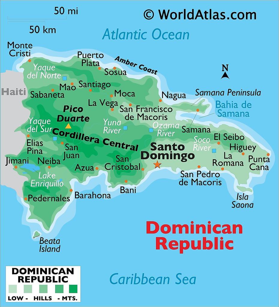 Dominican Republic Maps & Facts – World Atlas, Jima Abajo, Dominican Republic, Caribbean Dominican Republic, Dominican Republic Cities
