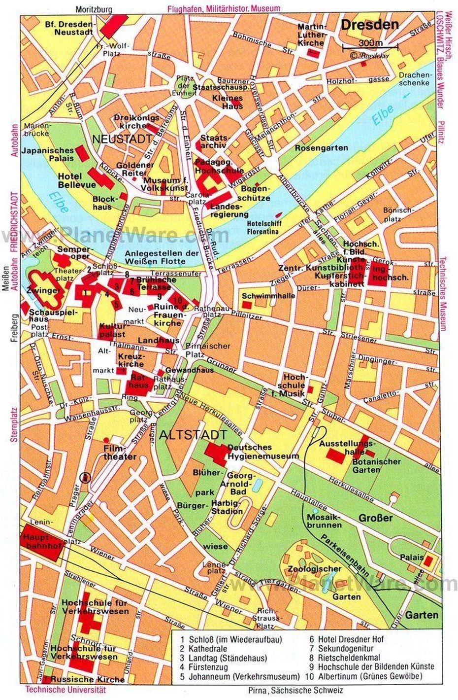 Dresden Map – Tourist Attractions | Tourist Map, Dresden Map, Germany Map, Dresden, Germany, Dresden Tourist, Dresden Location