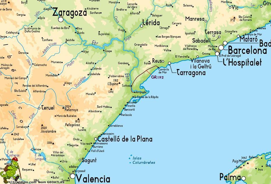 Gr192 Cambrils – Amposta, Cambrils, Spain, Alcala De Henares Spain, Spain Tourist