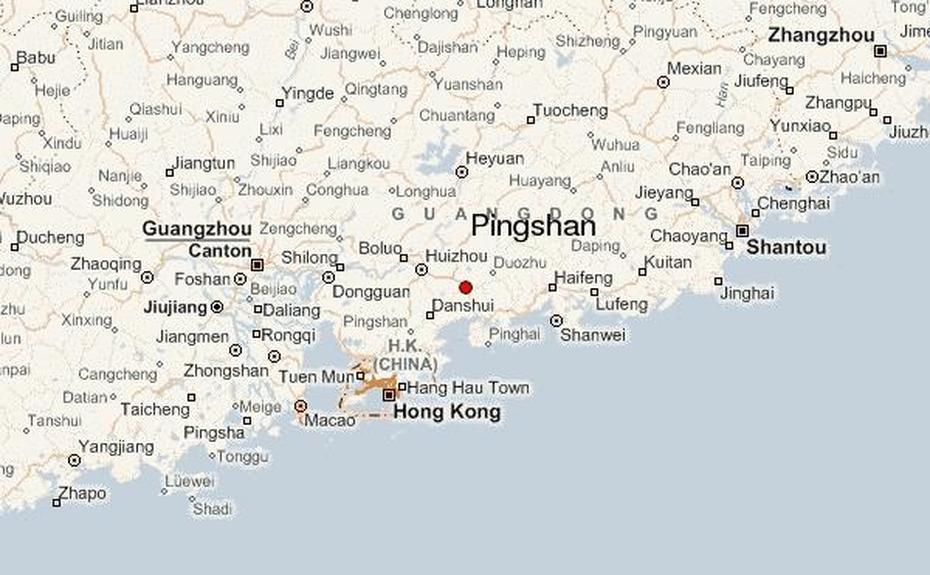 Guia Urbano De Pingshan, Pingshang, China, China  Printable, Of China Provinces