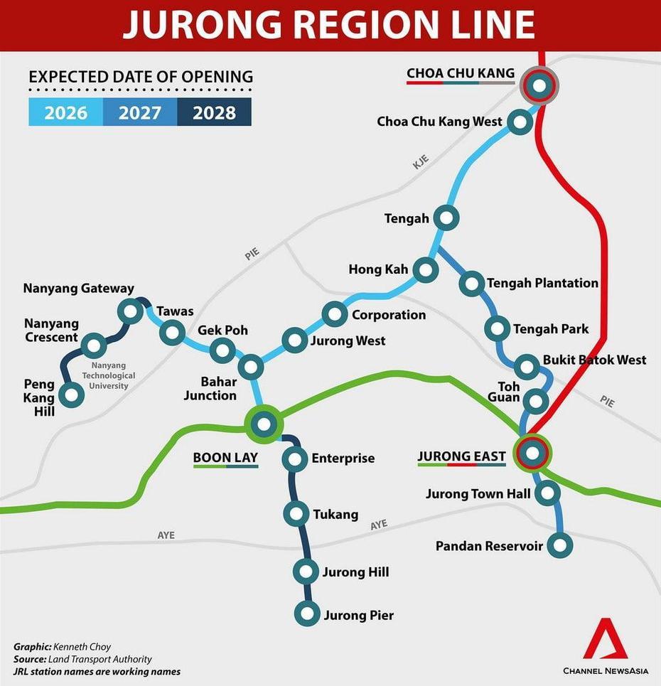 Jurong-Region-Line-Map-Infographic, Jurong, China, Zhenjiang China, Jurong Lake