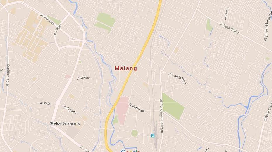 Map Of Malang, Malang, Indonesia, Indonesia Blank, Surabaya