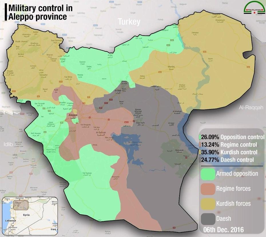 Map Of Military Control In Aleppo Province [1200X1068] : Mapporn, Aleppo, Syria, Aleppo World, Syria Country