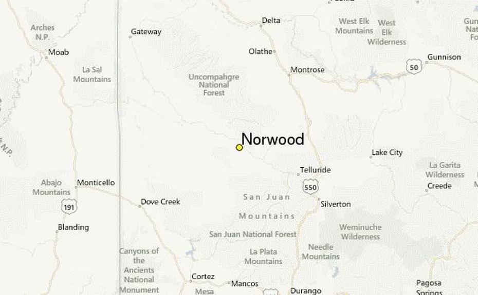 Norwood Weather Station Record – Historical Weather For Norwood, Colorado, Norwood, United States, Of Norwood Ohio, Canton Ma