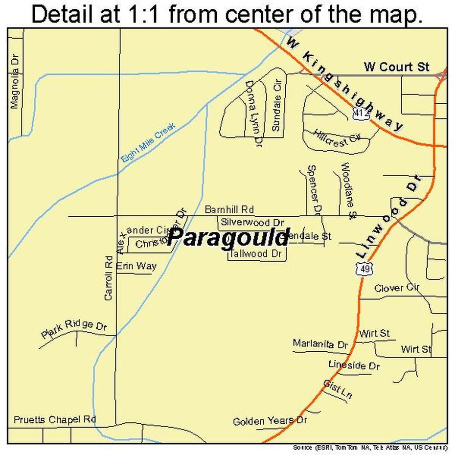 Paragould Arkansas Street Map 0553390, Paragould, United States, Murfreesboro  Arkansas, Paragould Ar 72450