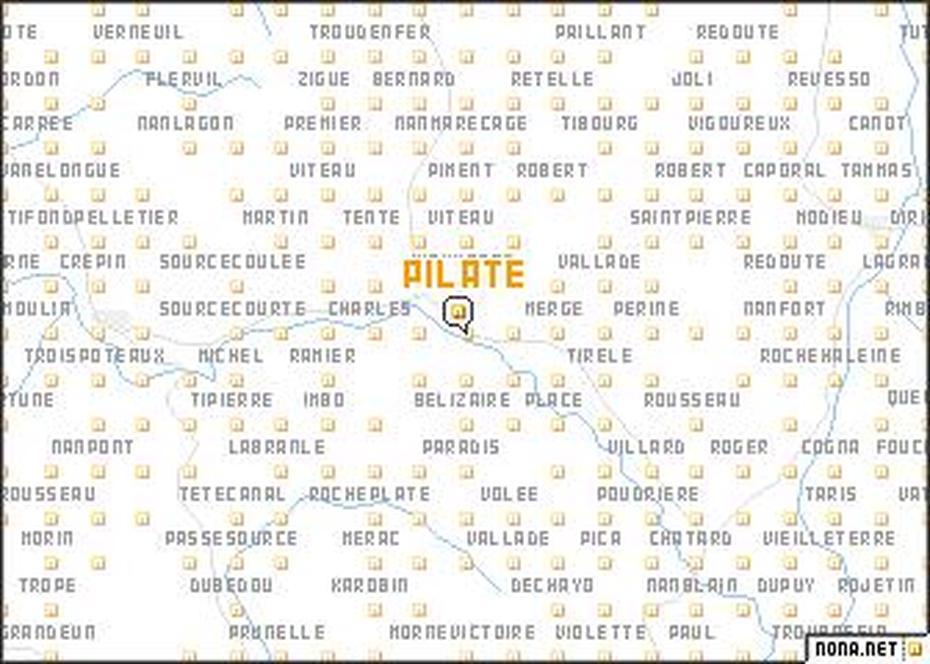 Pilate (Haiti) Map – Nona, Pilate, Haiti, Borgne Haiti, Nord Haiti