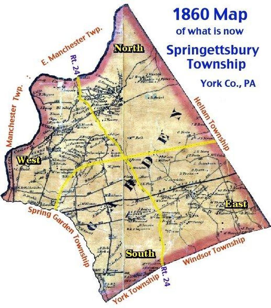 Springettsbury Township Building Tally During 1860 – Yorkspast, Springettsbury, United States, United States  50 States, United States  Puzzle