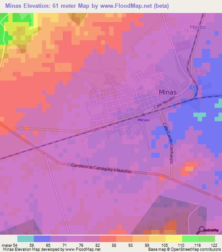 Elevation Of Minas,Cuba Elevation Map, Topography, Contour, Minas, Cuba, Camaguey Cuba, Pinar Del  Rio