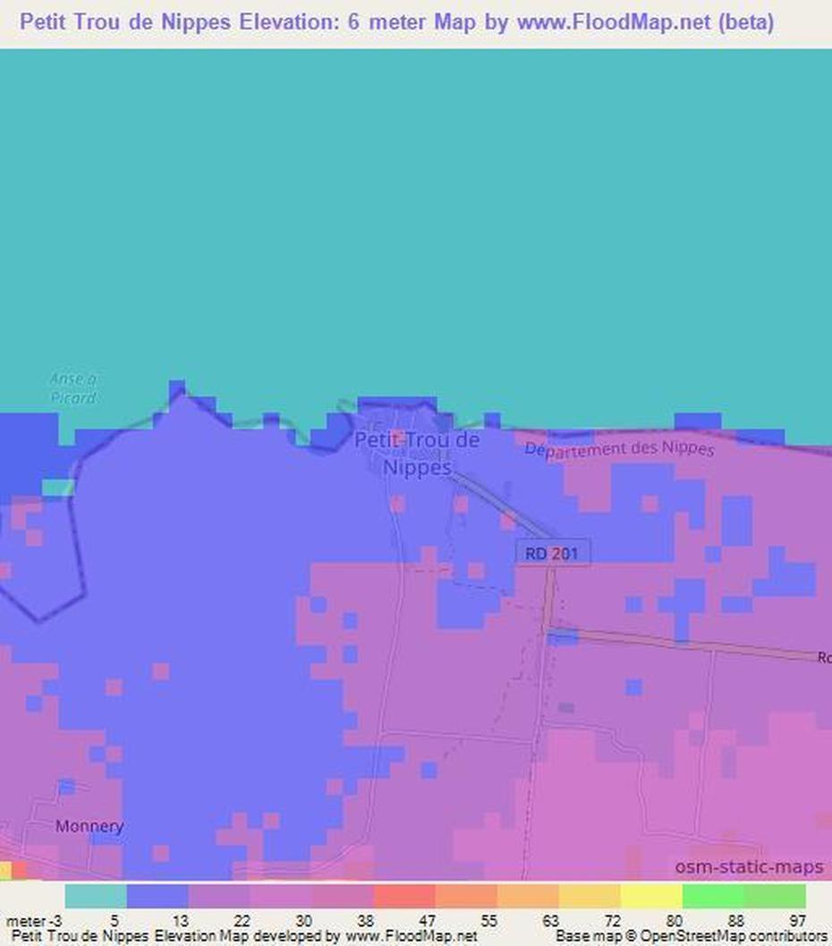 Elevation Of Petit Trou De Nippes,Haiti Elevation Map, Topography, Contour, Petit-Trou De Nippes, Haiti, Les Cayes Haiti, Jeremie Haiti