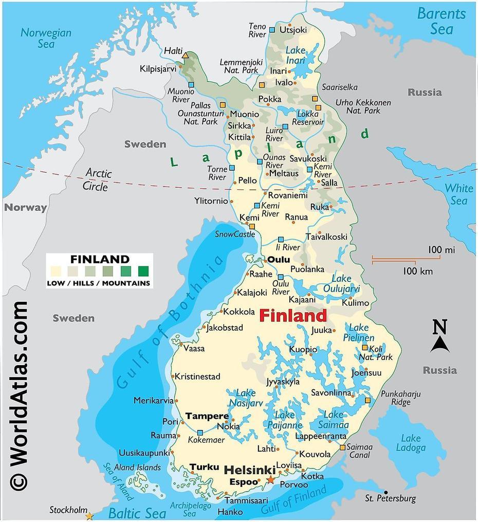 Finland Maps & Facts – World Atlas, Järvenpää, Finland, Oulu Finland, Kuopio Finland