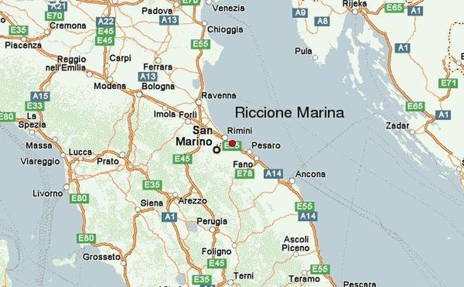 Guide Urbain De Riccione, Riccione Marina, Italy, Cesenatico Italy, Riccione Italia