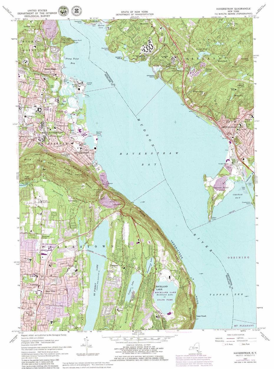 Haverstraw Topographic Map 1:24,000 Scale, New York, Haverstraw, United States, Haverstraw, United States