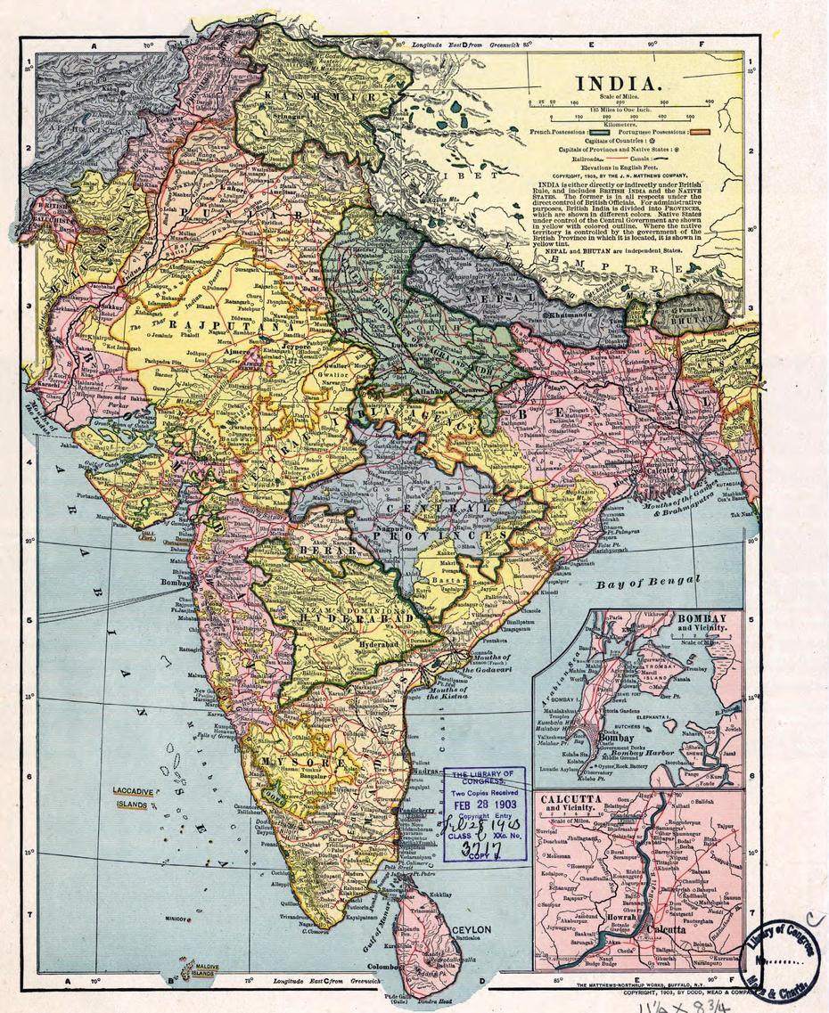 Large Detailed Old Political And Administrative Map Of India | India …, Haliyāl, India, Hyderabad Karnataka  Region, Mallikarjuna  Temple