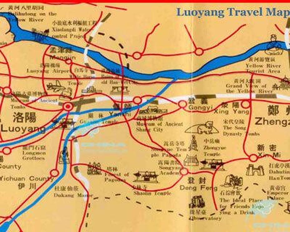 Luoyang Maps: Luoyang China Map & Longmen Grottoes Map, Luofeng, China, Luo Pan, Chinese Feng Shui