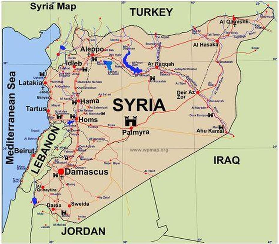 Map Of Ar-Raqqah | Syria Map, Syria, Map, Ar Ruḩaybah, Syria, Israel- Syria, Aleppo Syria