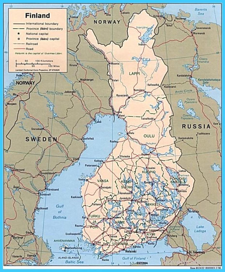 Map Of Finland – Travelsmaps, Ylöjärvi, Finland, Finland Country, Finland Regions