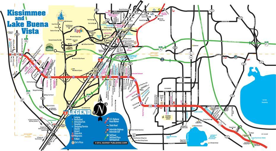 Map-Kissimmee | Southwest Orlando Bulletin, Kissimmee, United States, Kissimmee Zip Code, Old Town Kissimmee