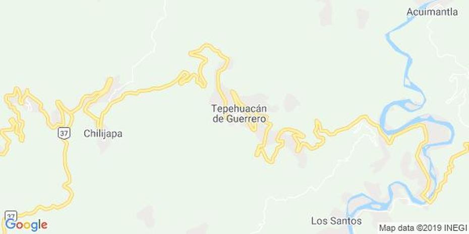 Mapa De Tepehuacan De Guerrero, Hidalgo – Mapa De Mexico, Tepehuacán De Guerrero, Mexico, Petatlan Mexico, Guerrero A