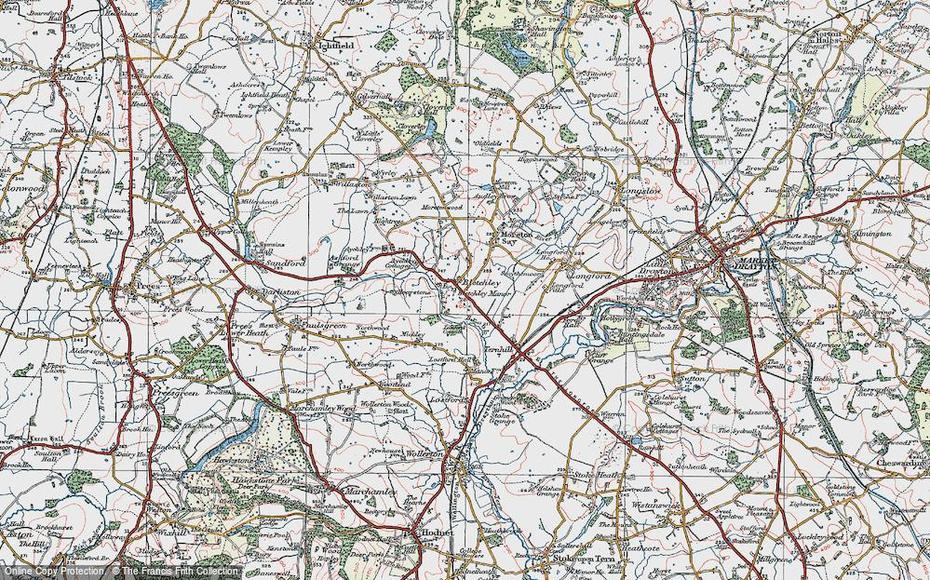 Old Maps Of Bletchley, Shropshire – Francis Frith, Bletchley, United Kingdom, Political  Of United Kingdom, Physical  Of England