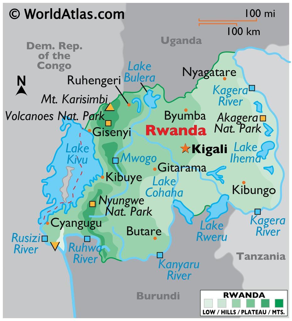 Rwanda Maps & Facts – World Atlas, Gatunda, Rwanda, Physical  Of Rwanda, Gisenyi Rwanda