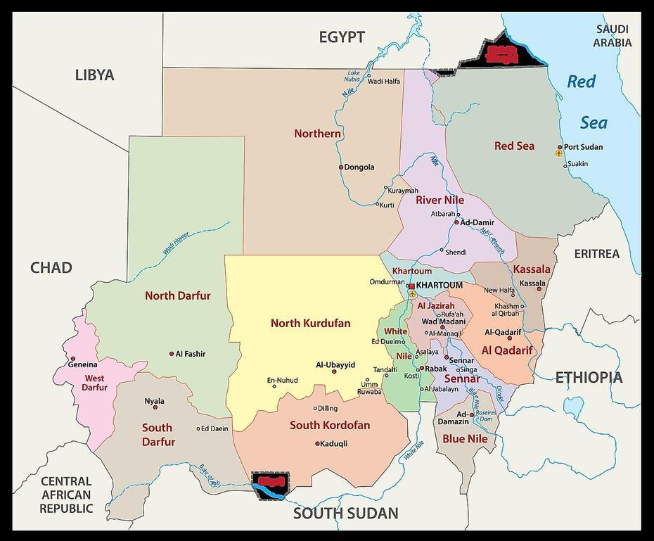Sudan Maps & Facts – World Atlas, Al Mijlad, Sudan, Darfur Sudan, North Darfur Sudan