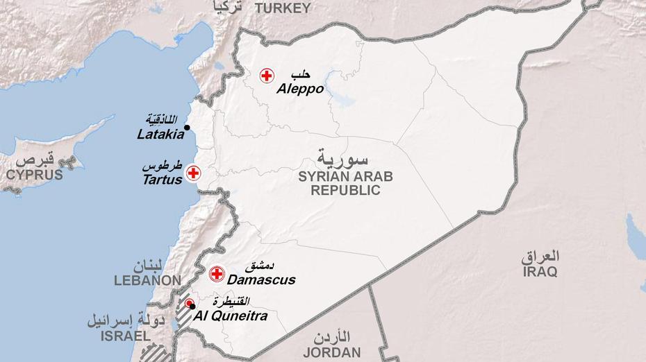 Syria-Map-Quneitra-News  Blondet & Friends, Al Qunayţirah, Syria, Raqqa Syria, Syria Violence