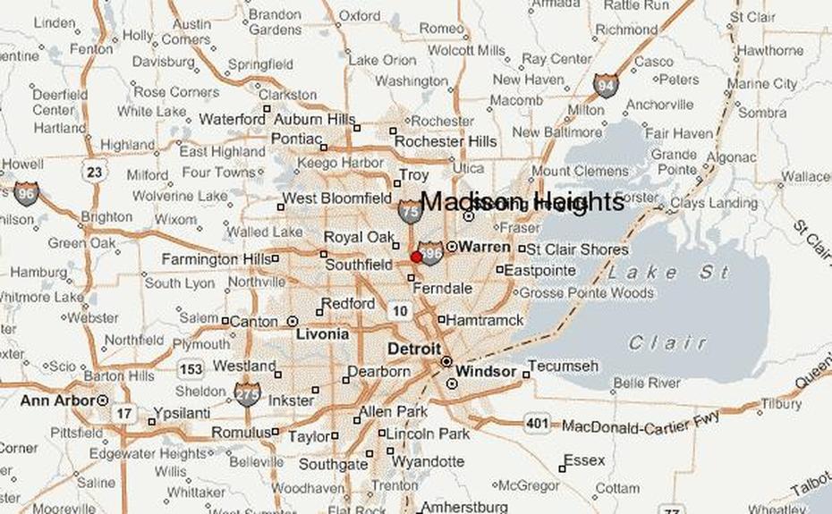 Us Topographic  United States, Building Height, Heights, Madison Heights, United States