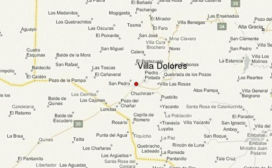 Villa Dolores Location Guide, Villa Dolores, Argentina, Dolores Spain, Villa Dolores Argentina