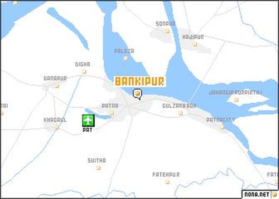 Bankipur (India) Map – Nona, Bankāpur, India, Easy India, India  Simple