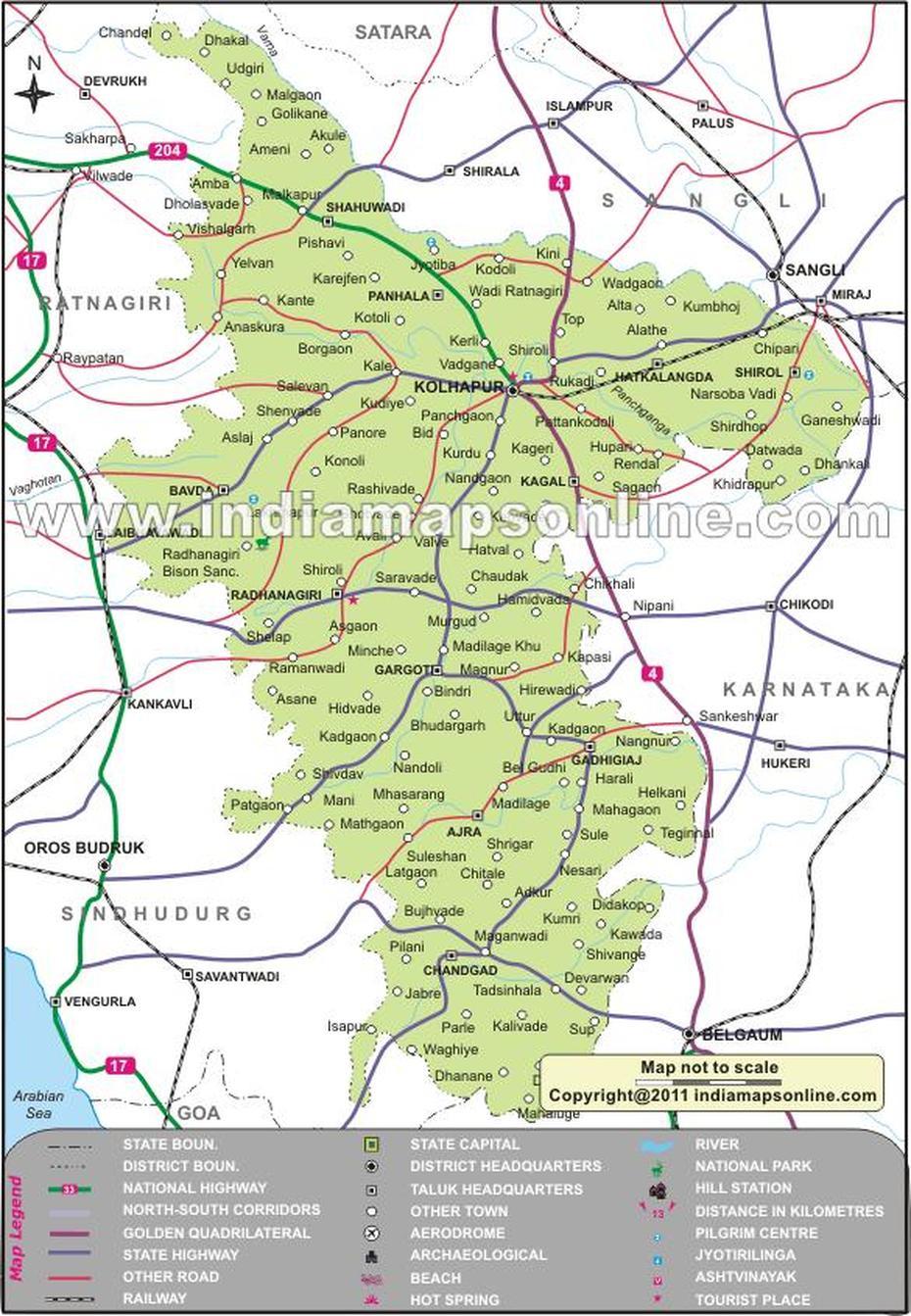 Chinchwa.Blogspot.In: Kolhapur District Map, Kolhāpur, India, Mumbai India, Kolhapur Airport