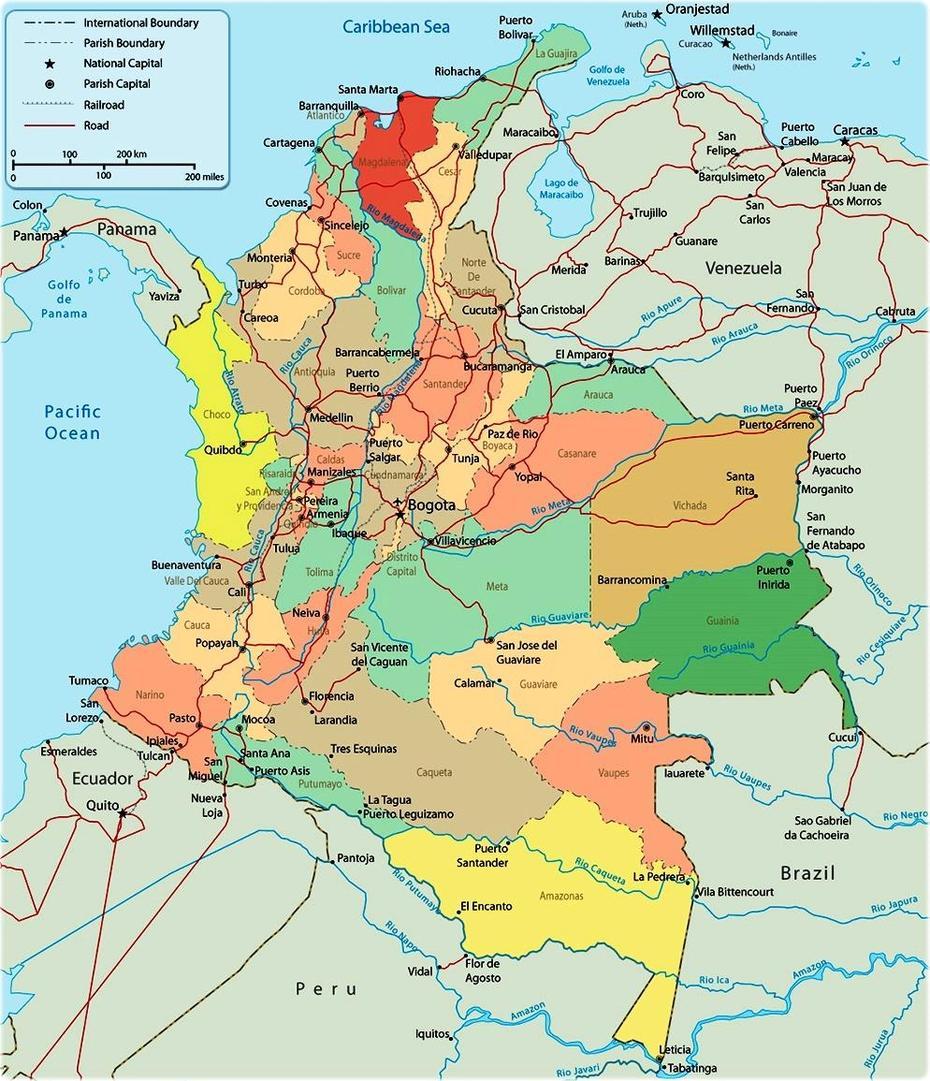 Colombia Cities, Colombia Outline, , Guachavés, Colombia