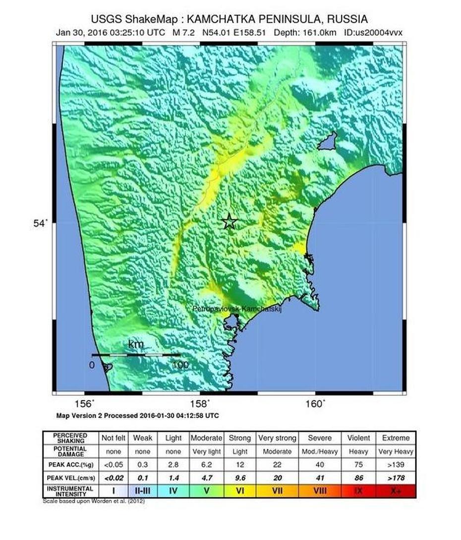 :: Earth Quake North Of Yelizovo, Russia M7.2, Yelizovo, Russia, Petropavlovsk  Kazakhstan, Kamchatka Peninsula Russia Hazards