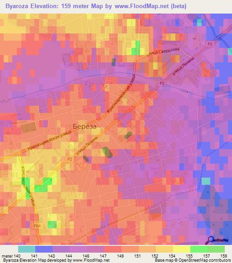 Elevation Of Byaroza,Belarus Elevation Map, Topography, Contour, Byaroza, Belarus, Minsk On, Minsk