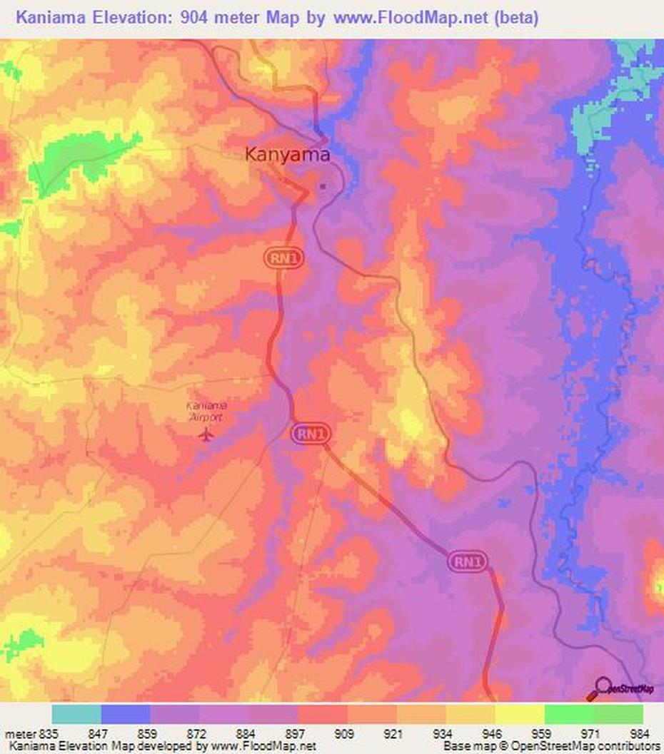 Elevation Of Kaniama,Congo (Kinshasa) Elevation Map, Topography, Contour, Kaniama, Congo (Kinshasa), Kinshasa On, Congo  Africa