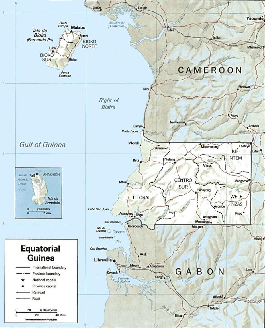 Equatorial Guinea Maps, Ebebiyín, Equatorial Guinea, Republica De Guinea Ecuatorial, Equatorial Guinea Flag