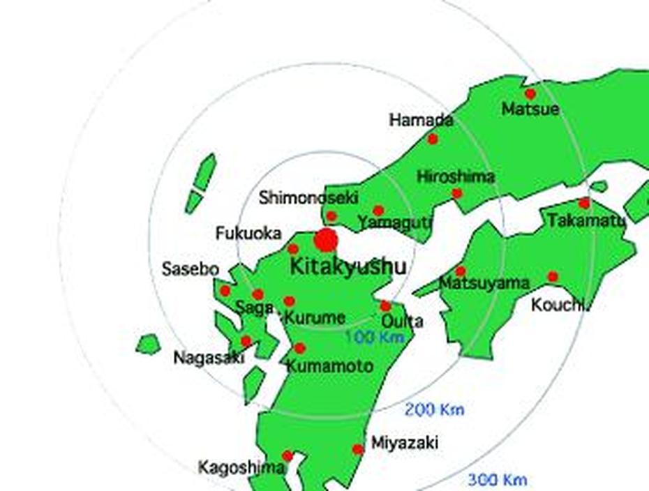 Kitakyushu Map And Kitakyushu Satellite Image, Kitakyūshū, Japan, Nagasaki Japan, South Japan