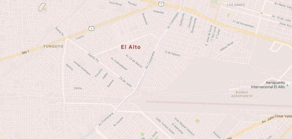 Map Of El Alto, El Alto, Bolivia, A De Bolivia Para Pintar, Bolivia Location