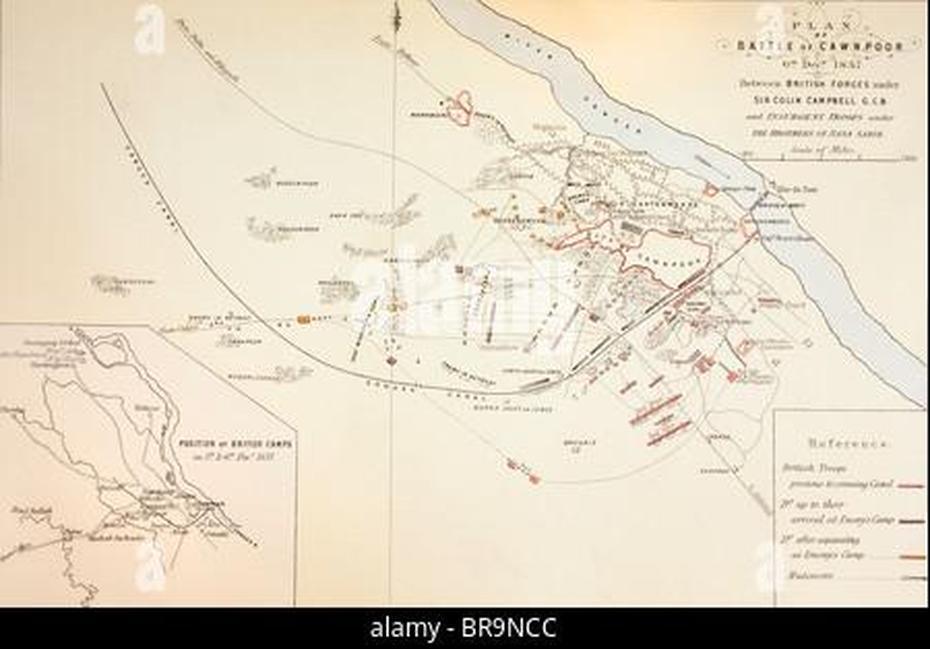 Map Of India 1857 Stock Photo – Alamy, Cawnpore, India, Nana Sahib  1857, Kanpur  City