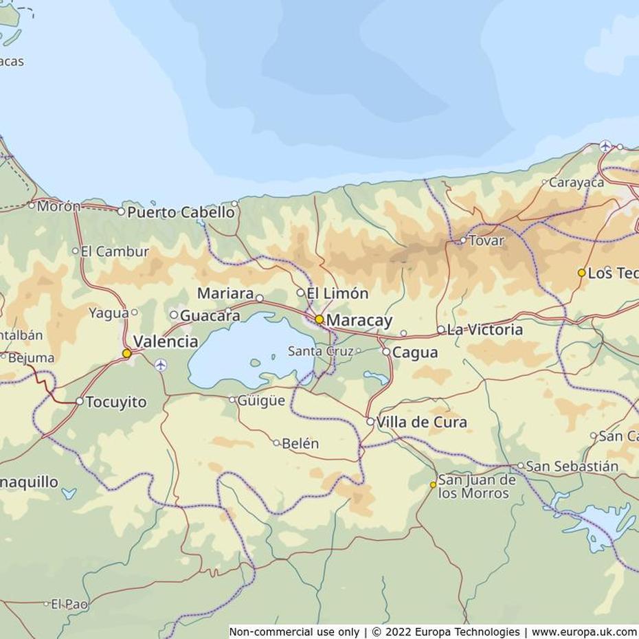 Map Of Maracay, Venezuela | Global 1000 Atlas, Maracay, Venezuela, San Cristobal Venezuela, Maracaibo