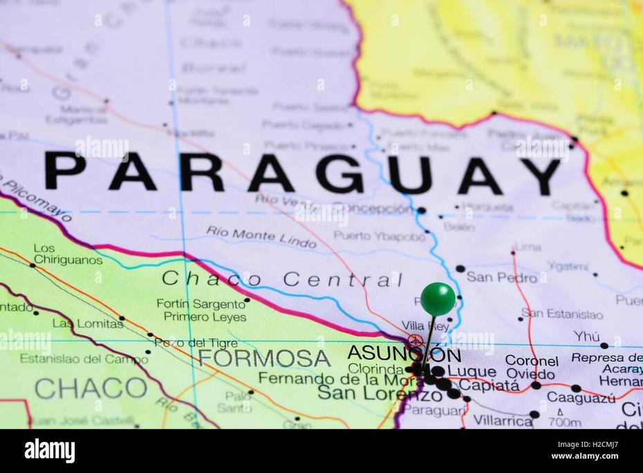 Paraguay Location, Asuncion  Island, Alamy, Asunción, Paraguay