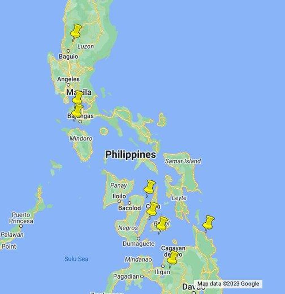 Philippines – Google My Maps, Luuk, Philippines, De Jong  Netherlands, Luuk De Jong Sevilla