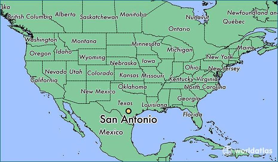 Where Is San Antonio, Tx? / San Antonio, Texas Map – Worldatlas, San Antonio, United States, Street  Of San Antonio Texas, Downtown San Antonio