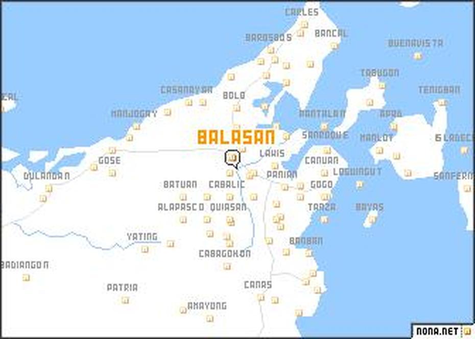 Balasan (Philippines) Map – Nona, Balasan, Philippines, Surat Balasan, Balasan Iloilo