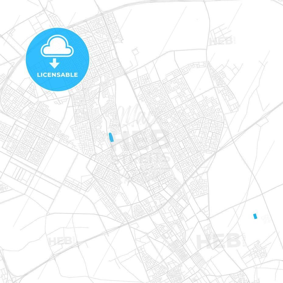 Buraydah, Saudi Arabia Pdf Vector Map With Water In Focus | Hebstreits Sketches In 2021 | Streit, Buraydah, Saudi Arabia, Saudi Arabia Dammam City, Saudi Arabia Location