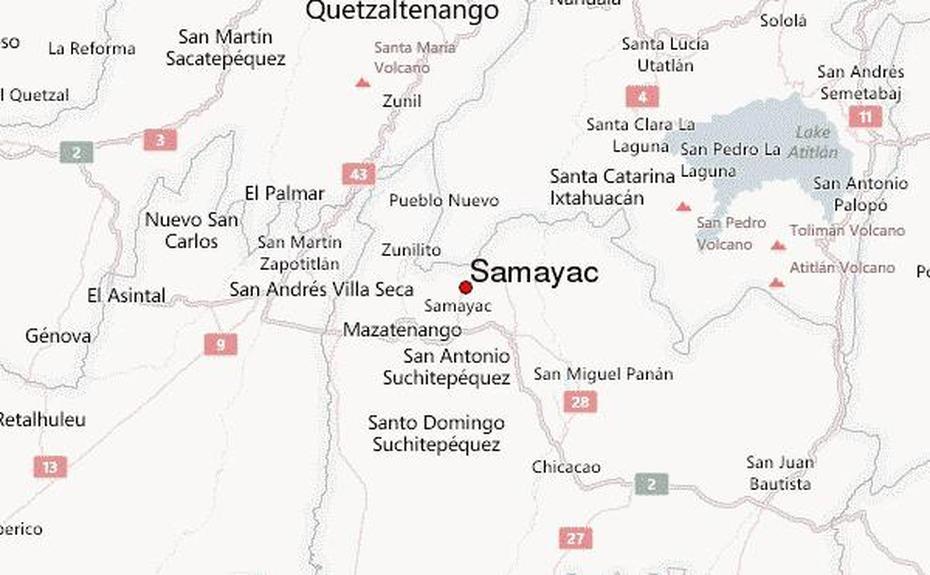 Guia Urbano De Samayac, Samayac, Guatemala, Xalapa Mexico, Jalapa  Nicaragua