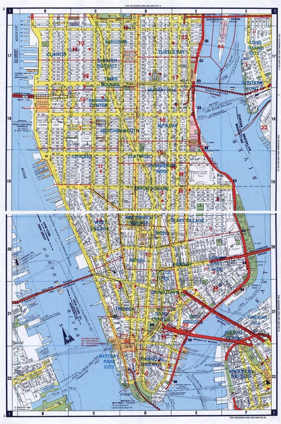 Large Detailed Road Map Of South Manhattan, Nyc | New York | New York …, Manhattan, United States, United States  Simple, Cool United States