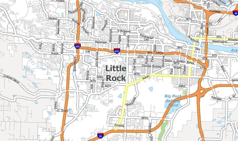 Map Of Little Rock, Arkansas – Gis Geography, Little Rock, United States, Arkansas State Capitol Building, Arkansas River Little Rock